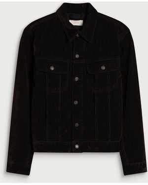 Jeanerica Alex Fine Cord Trucker Jacket - Black
