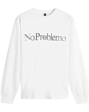 No Problemo Smile Away Long Sleeve T-Shirt - White