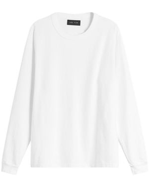 Les Tien Heavyweight Binded Classic Long Sleeve T-Shirt - White