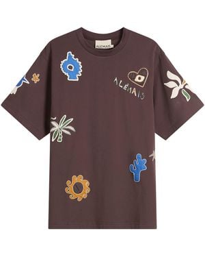 ALÉMAIS Sirocco Embroidered T-Shirt - Purple