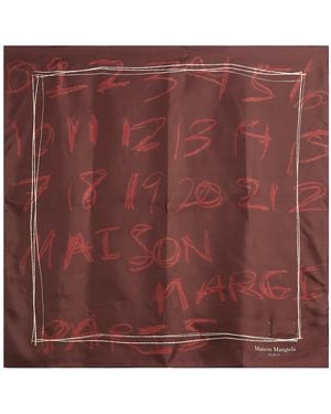 Maison Margiela Number Scarf - Red