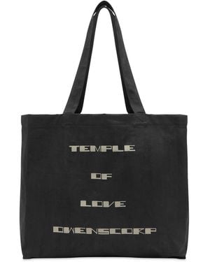 Rick Owens Temple Of Love Tote Bag - Black