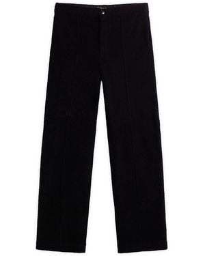 AURALEE Pile Pants - Black