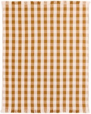 Pendleton Fringed Cotton Throw - Metallic