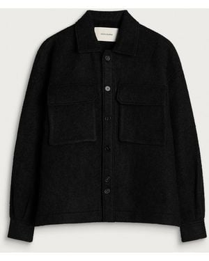 Entire studios Fjord Wool Shirt Jacket - Black