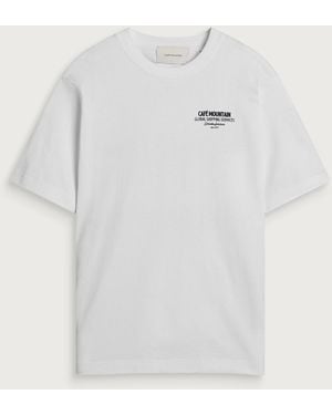 Cafe Mountain Birdhouse T-Shirt - White