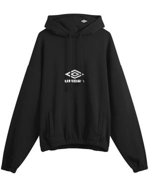 Umbro by Slam Jam Og Logo Mask Hoodie - Black