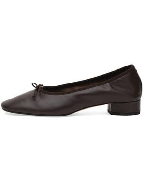 Aeyde Onda Round Toe Ballet Flats Shoes - Black