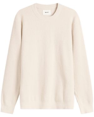 NN07 Danny Soft Crew Neck Sweater - White
