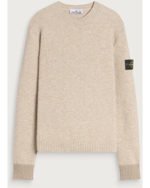 Stone Island Baby Alpaca Blend Jumper - Natural