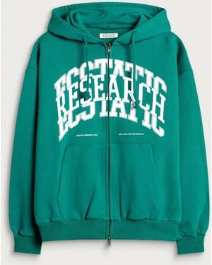 Ecstatic Research Campus Zip Hoodie - Green