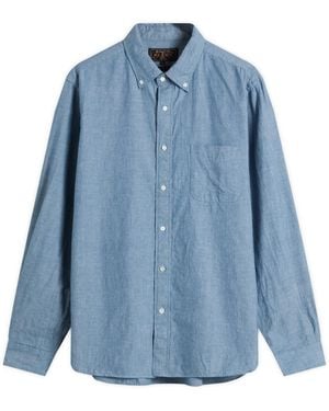 Beams Plus Button Down Shirt - Blue