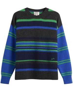 Damson Madder Rene Crew Jumper - Blue