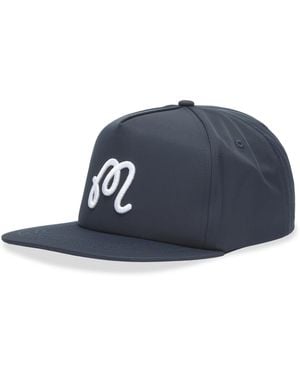 Malbon M Snap Back Cap - Blue