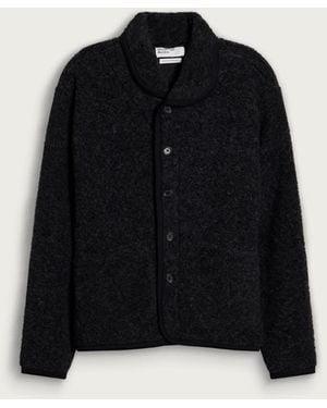 Universal Works Bouclet Fleece Lancaster Jacket - Black