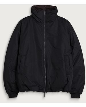 Tala High Neck Reversible Bomber Jacket - Black