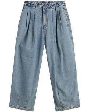 ANGLAN Stone Vintage Denim Balloon Trousers - Blue