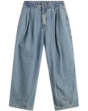 ANGLAN Stone Vintage Denim Balloon Pants - Blue