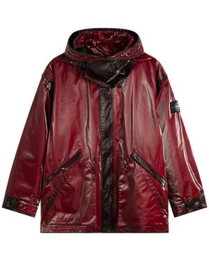 Stone Island Ripstop Prismatico Parka - Red