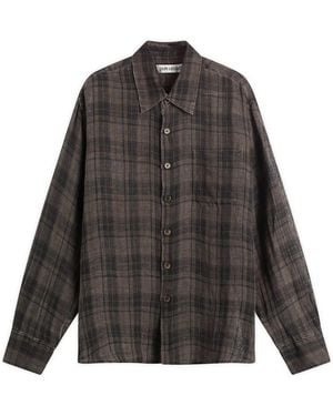 Our Legacy Check Linen Above Shirt - Black