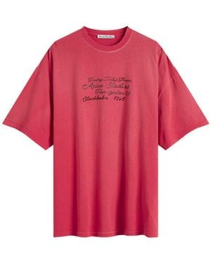 Acne Studios Edra Fairytale T-Shirt - Red