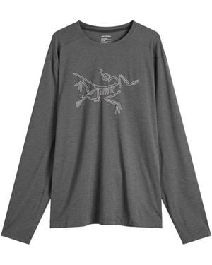 Arc'teryx Cormac Logo Long Sleeve T-Shirt - Grey