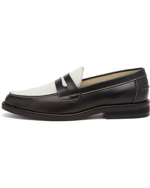 Duke & Dexter Wilde Ponyhair Penny Loafer - Black