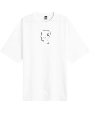 Brain Dead Logo Head T-Shirt - White