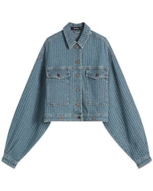Daily Paper Relaxed Denim Jacket - Blue