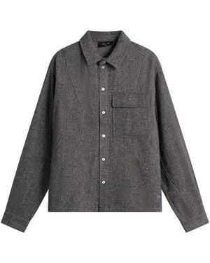 Dime Wool Overshirt - Gray