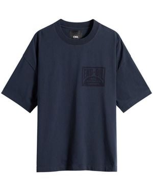 END. Oil T-Shirt - Blue