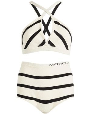 Moncler Stripe Bikini Set - White