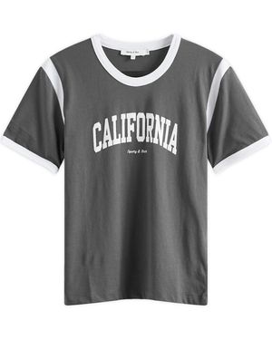Sporty & Rich Califronia Sports T-Shirt - Grey