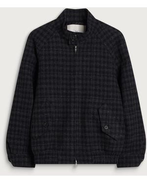 DUNST Harrington Quilted Wool Blouson - Black