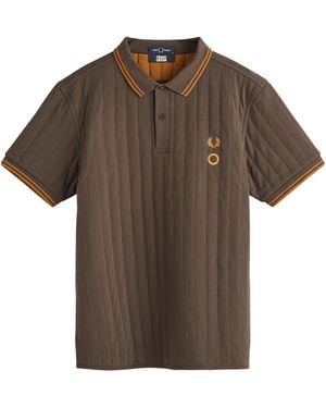 Fred Perry X Craig Quilted Polo - Brown