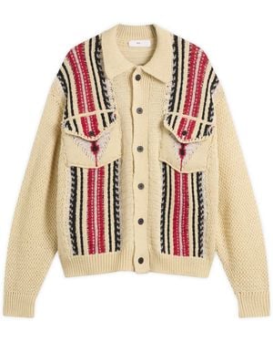 Toga Mesh Knit Jacket - White