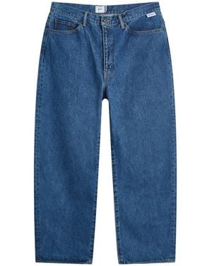 WTAPS 13 Embroidered Straight Leg Denim Jeans - Blue