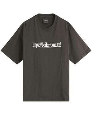 BOILER ROOM Tv Logo T-Shirt - Black