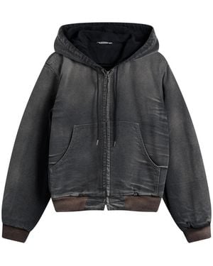 AURALEE Padded Hooded Jacket - Black
