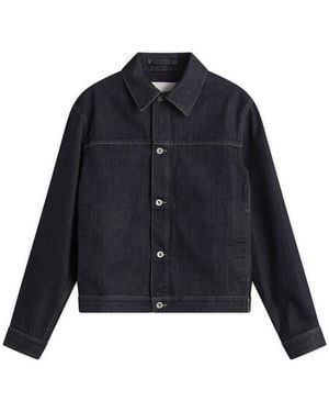 Jil Sander Boxy Denim Jacket - Blue