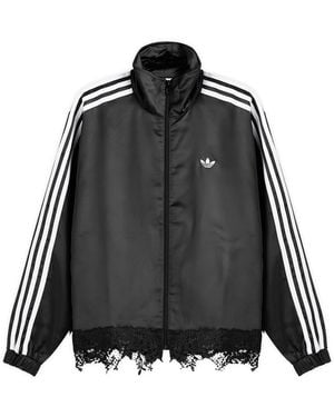 adidas Firebird Satin Lace Track Top - Black