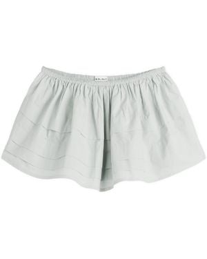 My Mum Made It Pleat Mini Skirt - Gray