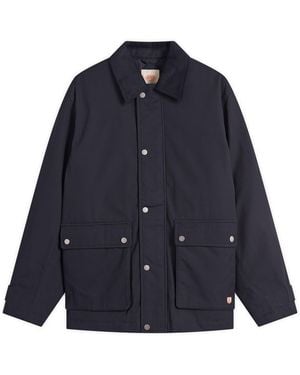 Armor Lux Quilted Work Jacket - Blue