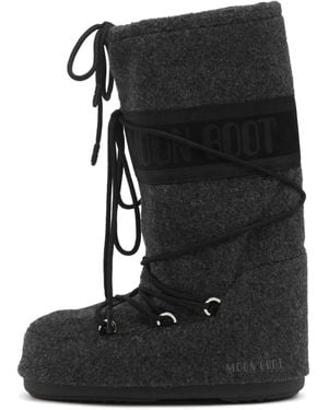 Moon Boot Icon Felt - Black
