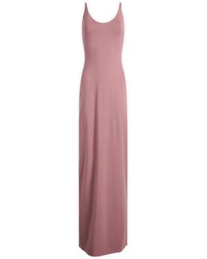 Skims Smooth Lounge Skimpy Scoop Neck Dress - Purple