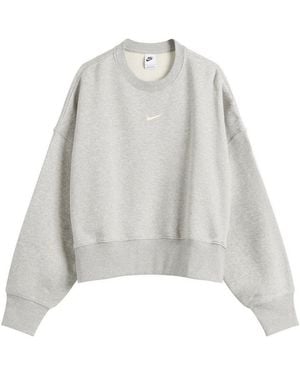 Nike Phoenix Fleece Oversized Crew Sweat - Grey
