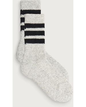 RoToTo Oldschool Work Boot Sock - White
