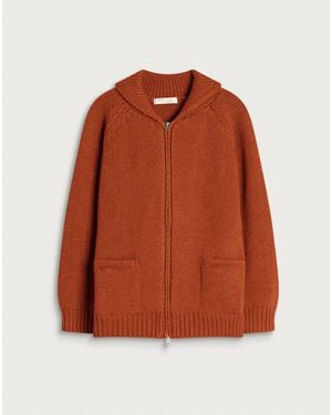 FRIZMWORKS Heavy Cowichan Cardigan - Orange