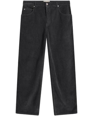 Folk Barrel Leg Pant - Grey