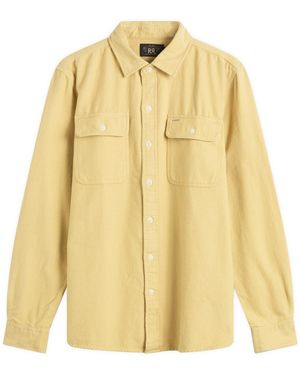 RRL Grayson Flannel Shirt - Yellow